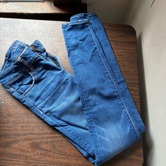 American Eagle Size 0 Blue Jeans - Picture 1 of 7